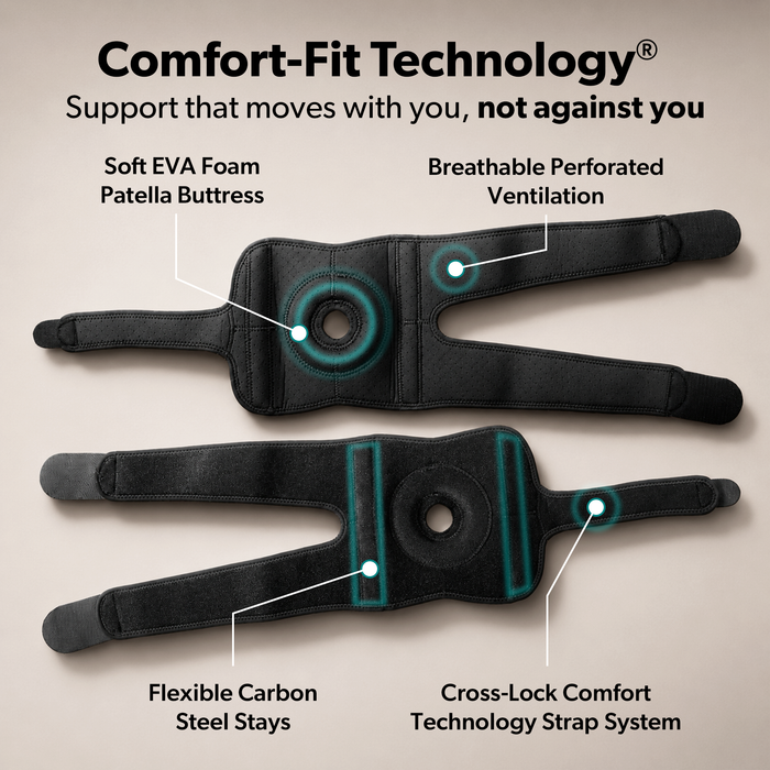 Plus Size Knee Brace for Women and Men, Open Patella Wrap Support for Arthritis and Big Thighs
