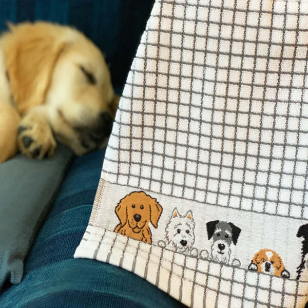 Poli Dri Tea Towel Dogs
