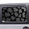 Precut Cow Print Rear Side Quarter Window Decal Stickers Fits The 4 Door Jeep Wrangler JLU 2018 - 2024 - Bogar Tech Designs