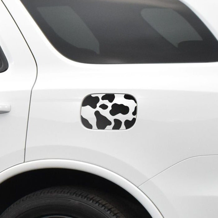Precut Cow Print Rear Side Quarter Window Fuel Door Decal Stickers Fits Dodge Durango 2014 - 2023 - Bogar Tech Designs