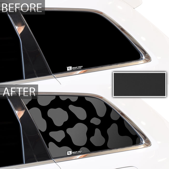 Precut Cow Print Window Fuel Door Vinyl Decal Fits Jeep Grand Cherokee 2011 - 2021 - Bogar Tech Designs