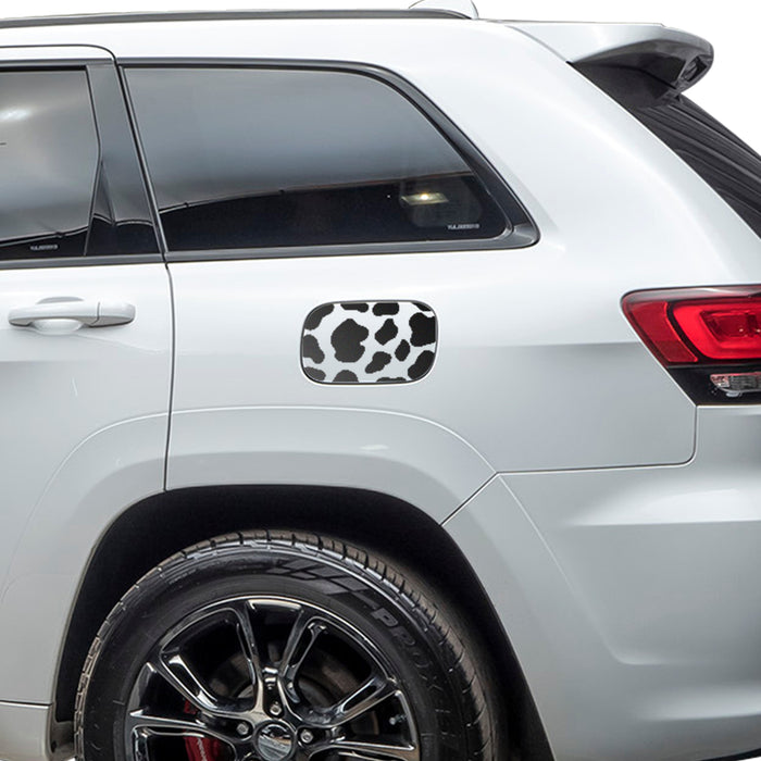 Precut Cow Print Window Fuel Door Vinyl Decal Fits Jeep Grand Cherokee 2011 - 2021 - Bogar Tech Designs