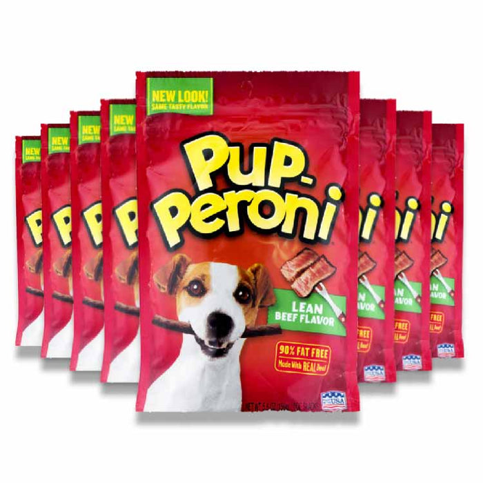Pup-Peroni Dog Snacks Lean Beef Flavor 5.6 oz - 8 Pack