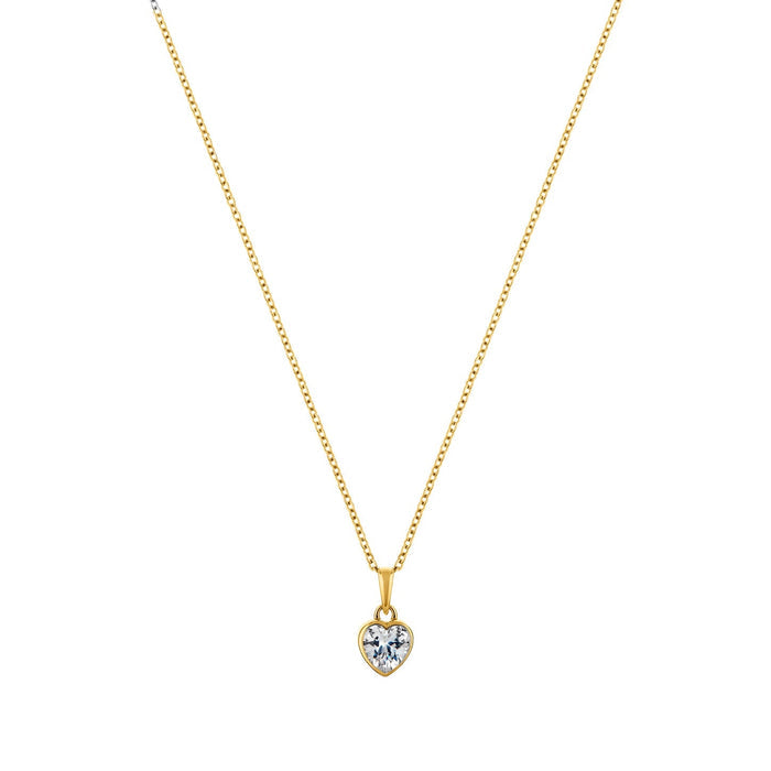 Pure Heart Gold sterling silver Necklace
