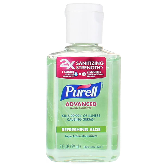 Purell Aloe Hand Sanitizer Gel Flip Top Cap - 2 oz - 24 Pack