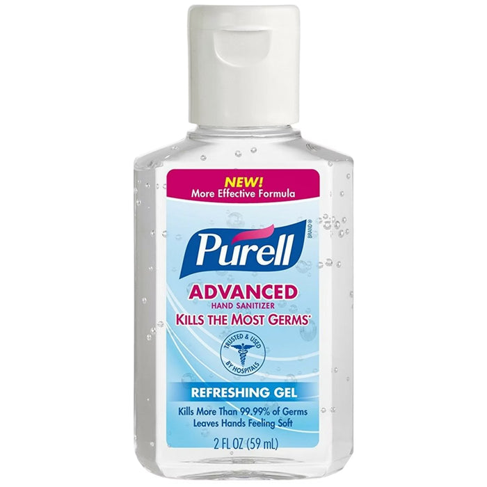 PURELL Original Hand Sanitizer Gel Flip Cap Bottles - 2 fl - 24 Pack