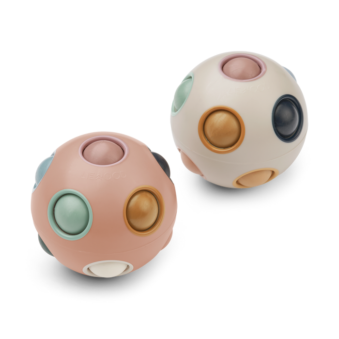 Liewood - Puzzle Ball - Solene - Set Of 2 - Pale Tuscany Multi Mix