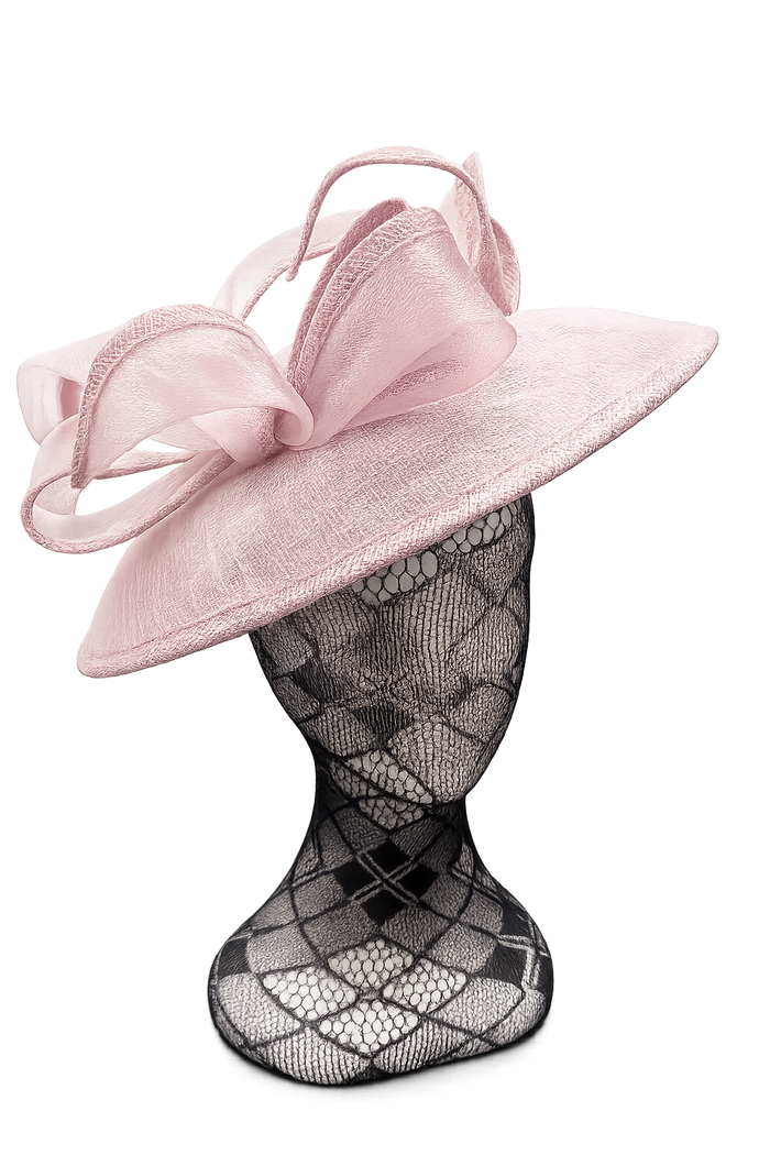 Quartz Bow Looped Disc Fascinator