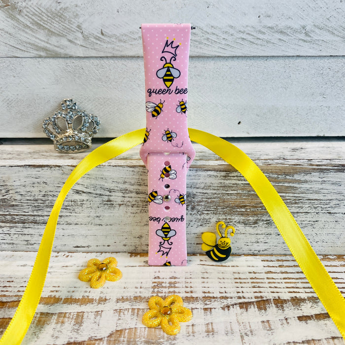 Queen Bee Print Silicone Band For Samsung Watch
