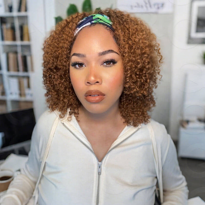 #30-18inches-kinky curly half wig