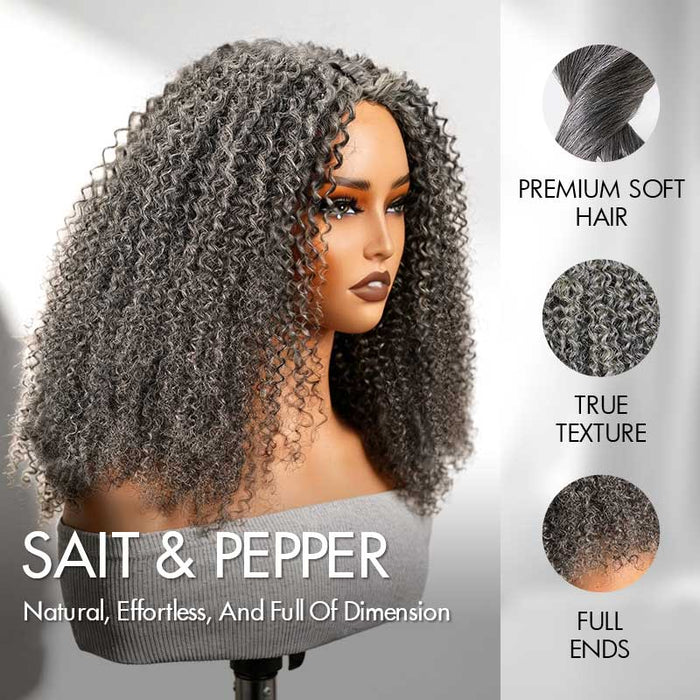 Salt&Pepper / 14'' / Handmade V Part (Natural Flat Edge)