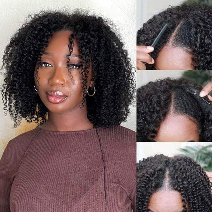 Natural Black #1B / 14'' / Handmade V Part (Natural Flat Edge)