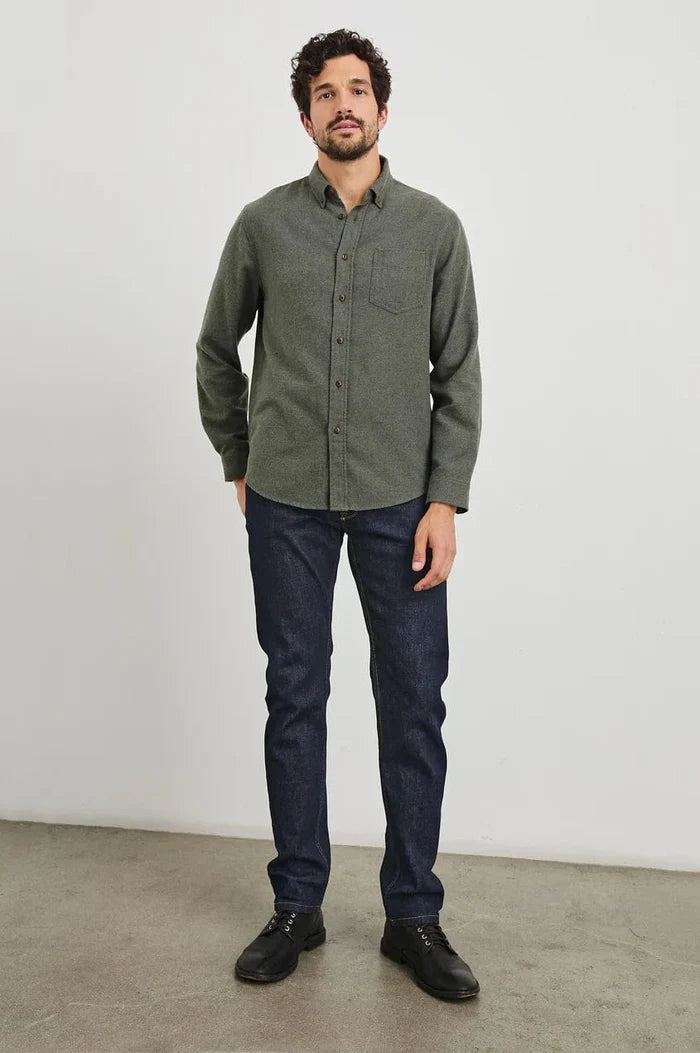 Rails Runson Shirt - Hunter Green
