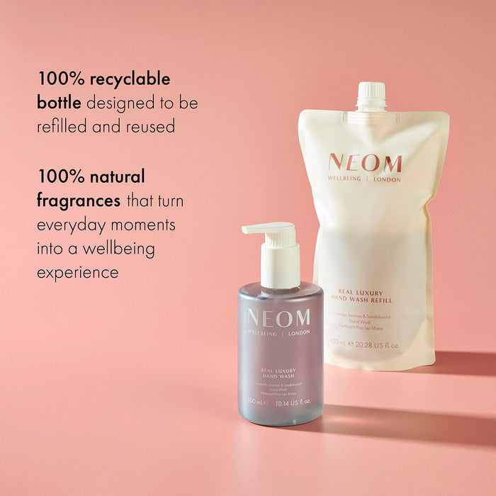 '100% recyclable bottle designed to be refilled and reused'