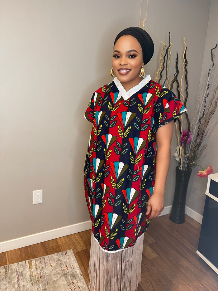 Red Luxe Bubu Dress
