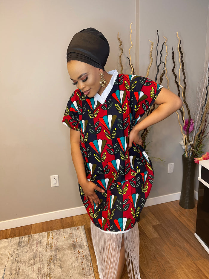 Red Luxe Bubu Dress