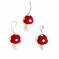 Friendsheep Red Toadstool Ornaments - Set of 3