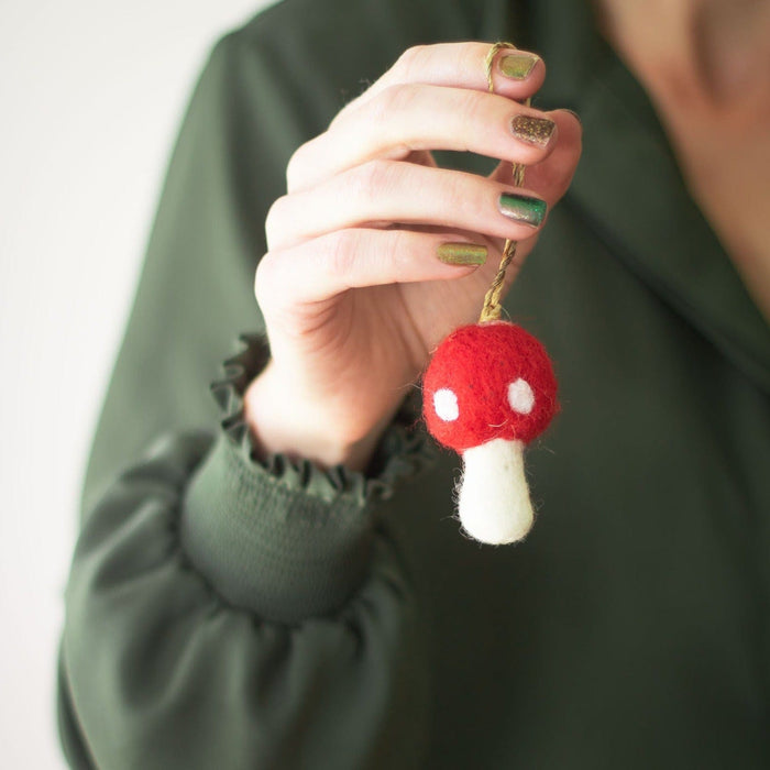 Friendsheep Red Toadstool Ornaments - Set of 3