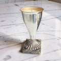 Repurposed Vintage Silver Trophy Cup Candle - Smoky Earl