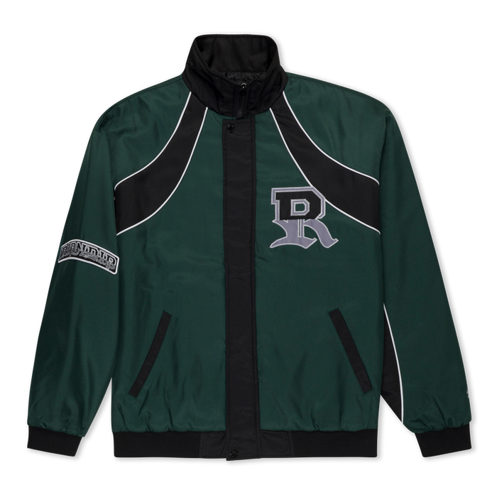 RIPNDIP RIPNDIP Athletics Race Jacket (Hunter Green / Black)