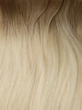 Rooted Cool Brown (10C) to White Blonde (60B) 100g Weft