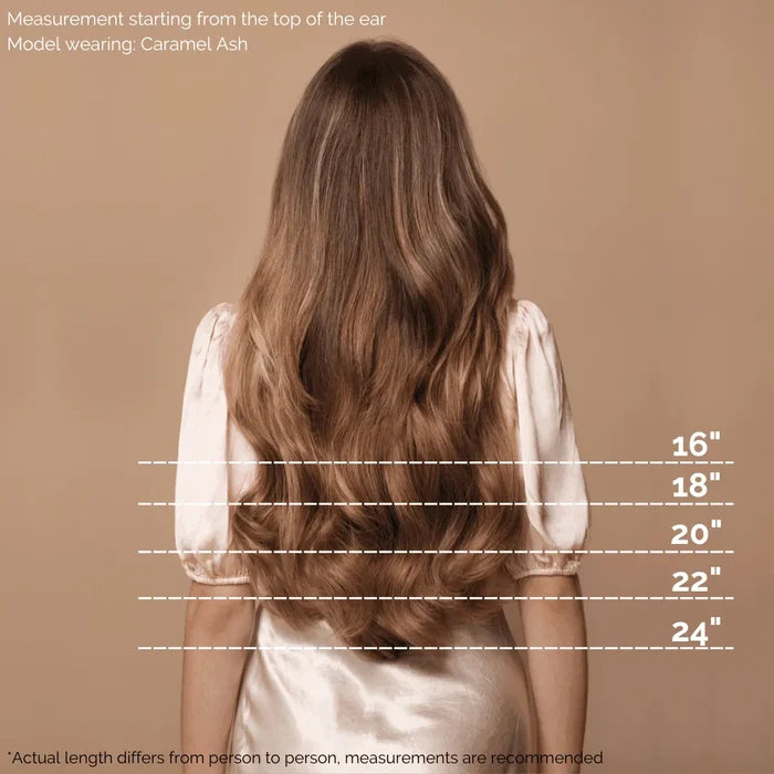 Rooted Dark Brown (#2) to Dirty Blonde (#19C) 100g Weft