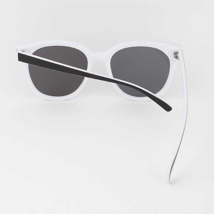 Round Large Frame Cateye Sunglasses