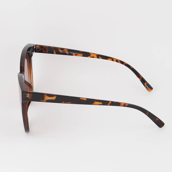 Round Large Frame Cateye Sunglasses