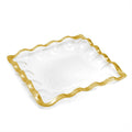 Ruffle Square Server- GOLD