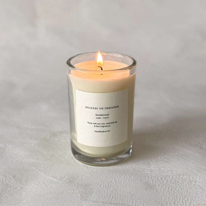 Sandalwood, Cedar+ Myrrh Handcrafted Soy Candle