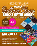 Sat Jan 31st, 2026 / Intro to Quilting (Cotton Reels & Nine Patch)