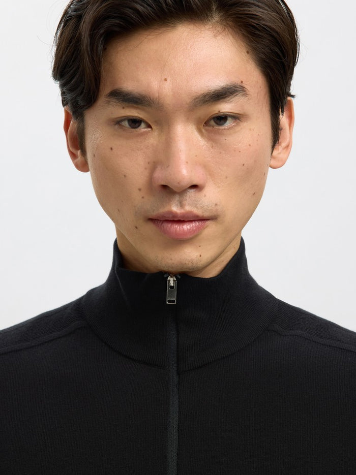 Selected Homme Berg 1/4 Zip Knit