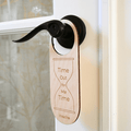 Mache Birch Self Care Sign, Me Time Door Hanger
