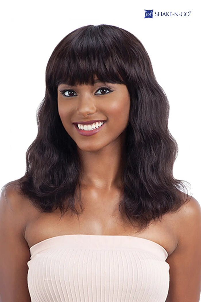 SHAKE N GO NAKED BRAZILIAN 100% HUMAN HAIR PREMIUM WIG - S-WAVE (S) - BSW BEAUTY CANADA