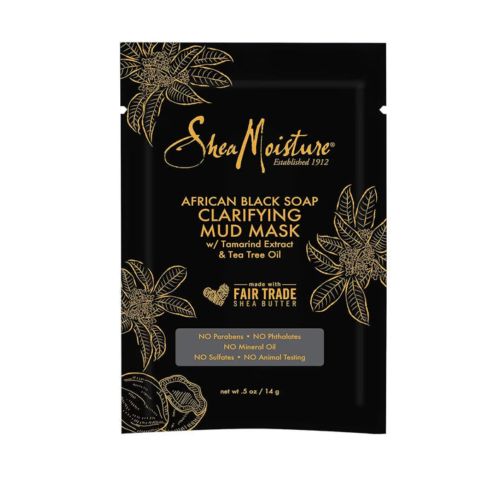SheaMoisture African Black Soap Clarifying Mud Mask Packette - 0.5 oz - 24 Pack