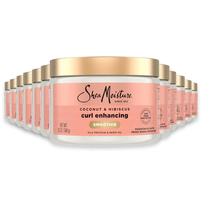 SheaMoisture Coconut & Hibiscus Curl Enhancing Smoothie Hair Cream 12 oz - 12 Pack