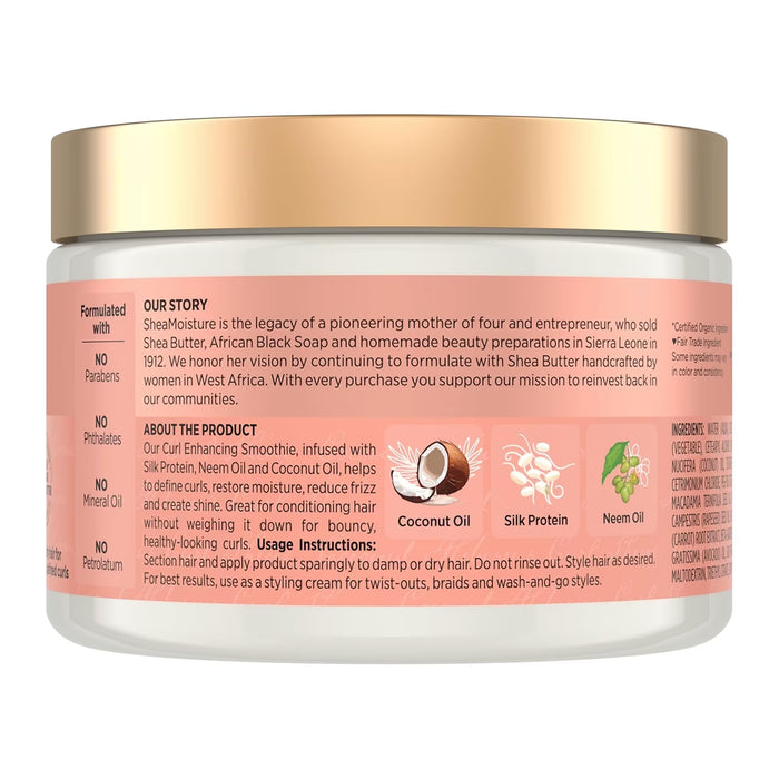 SheaMoisture Coconut & Hibiscus Curl Enhancing Smoothie Hair Cream 12 oz - 12 Pack