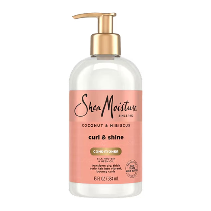 SheaMoisture Coconut & Hibiscus Curl & Shine Conditioner - 13 oz - 4 Pack