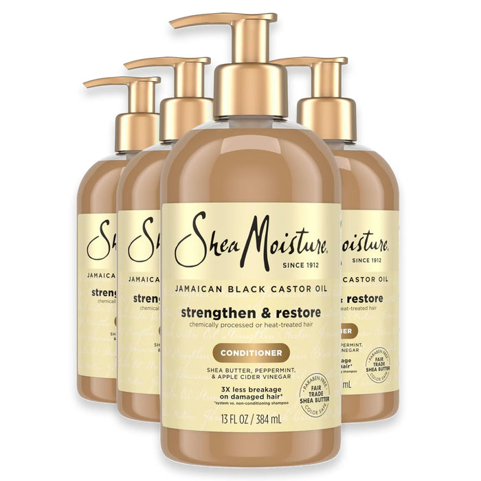 SheaMoisture Jamaican Black Castor Oil Strengthen & Restore Conditioner 13 fl oz - 4 Pack