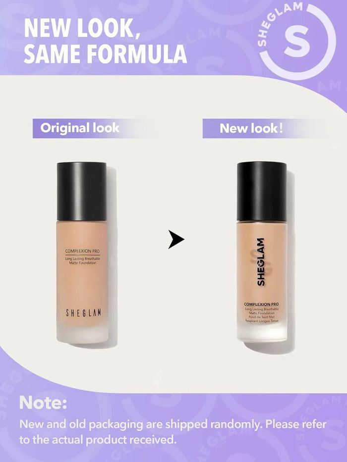 Sheglam COMPLEXION PRO LONG LASTING BREATHABLE MATTE FOD NO.GOLDEN - - Pinky Cosmetics -- United Arab Emirates -- Pinky Cosmetics