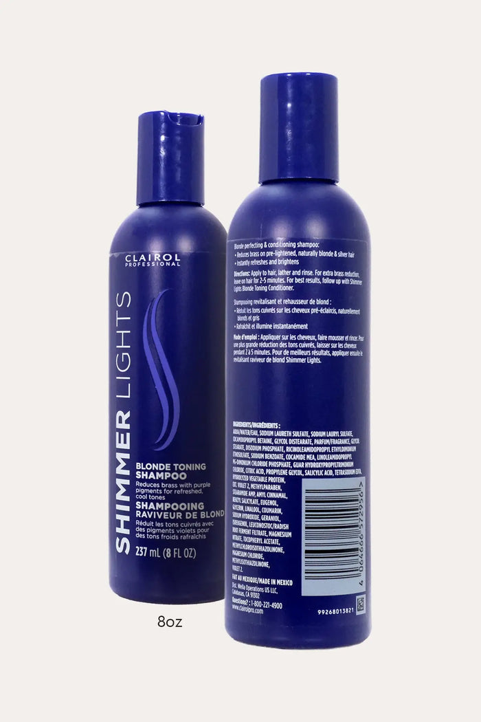 SHIMMER LIGHTS BLONDE TONING SHAMPOO CLAIROL