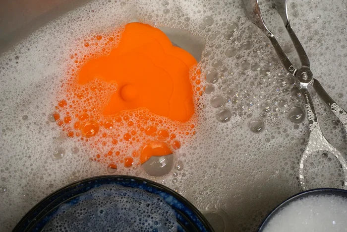 Silicone Drain Stopper Orange Flower