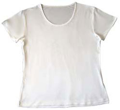 Silk Knit Underwear Short Sleeve T