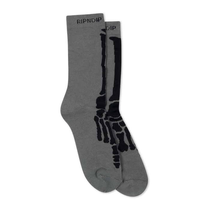 RIPNDIP Skelly Nerm Socks (Charcoal)