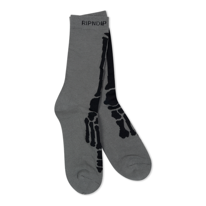 RIPNDIP Skelly Nerm Socks (Charcoal)