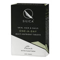 Box of Qsilica Skin, Hair & Nails One-A-Day multi-nutrient tablets on a white background.