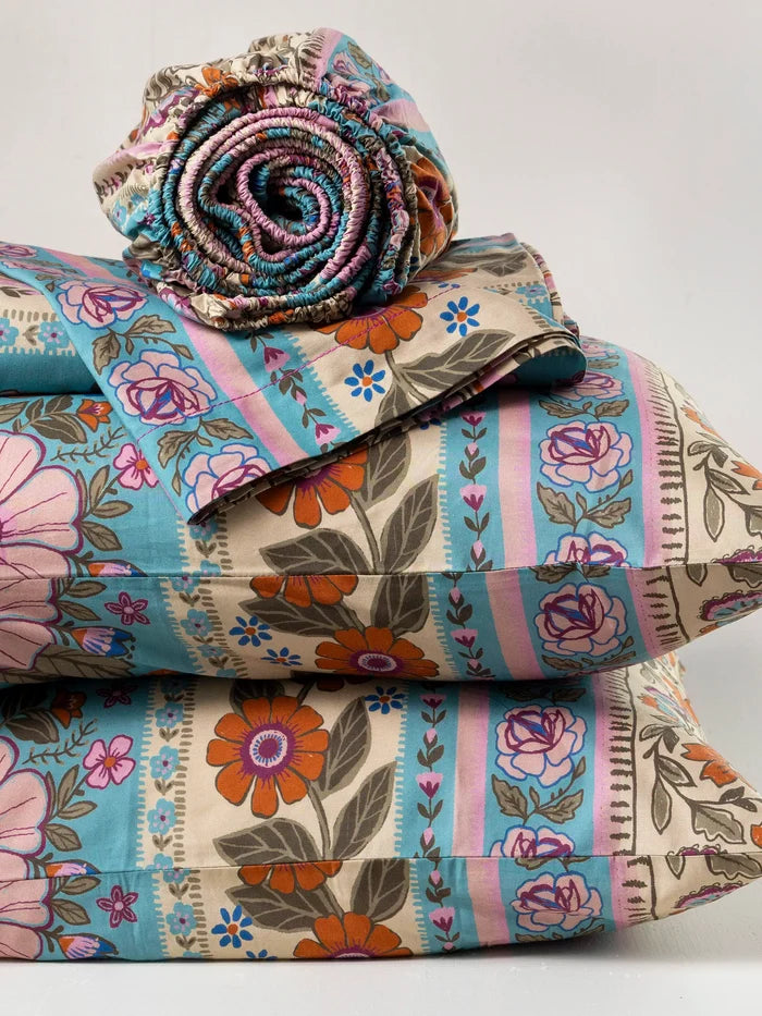 Sooo Soft Cotton Sheet Set - Florence Borders-view 2