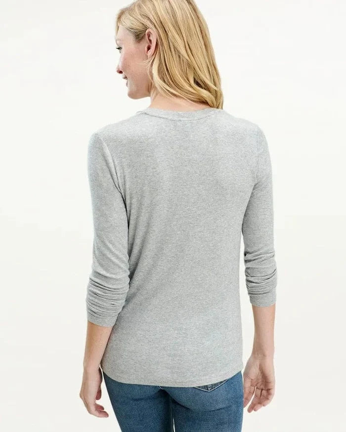 Splendid Valley Rib V-Neck - Taryn x Philip Boutique