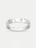 Sterling Silver Galaxy Band Ring | Silver-Image 1