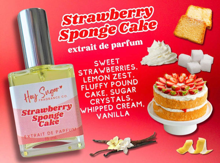 Strawberry Sponge Cake - Hey Sugar